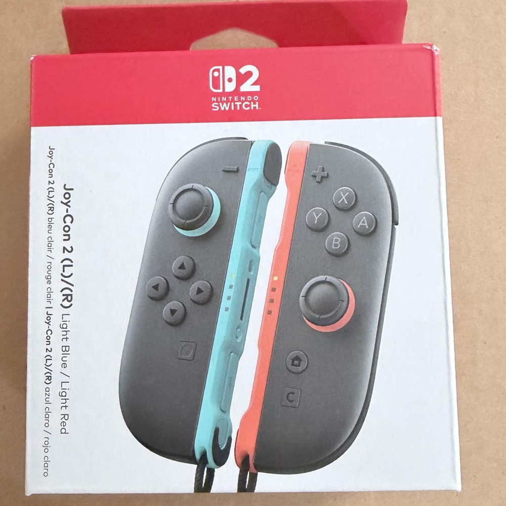 Nintendo Switch 2 R/L Joy-Con Controllers with straps (Original Nintendo)